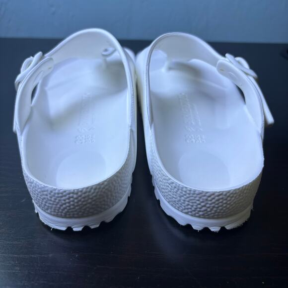 Birkenstock Gizeh EVA Slip On Sandals White Rubber Beach Flip Flops Size W 38 - Picture 6 of 16